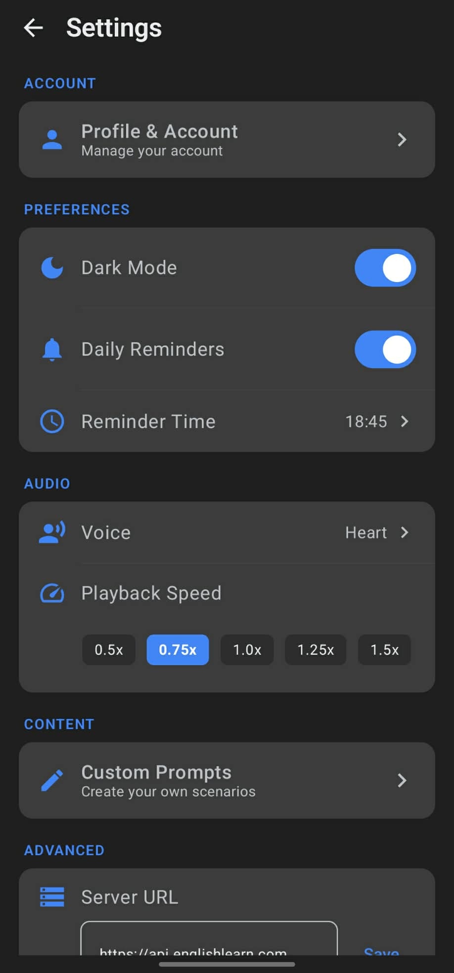 App screenshot